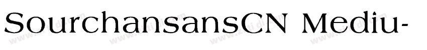 SourchansansCN Mediu字体转换